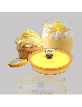 3 desserts confectionnés à partir du Multidessert® Citron,
tarte citron, verrine citron meringué déstructuré, muffin citron.